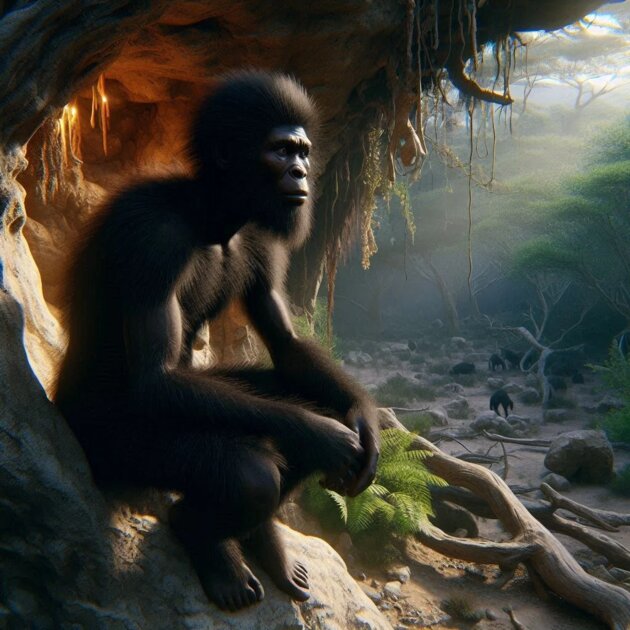 ИИ попросили изобразить эволюцию Homo sapiens: от простейших живых организмов до человека