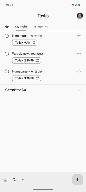 Запущен редизайн Google Задач на Android: интерфейс стал карточным, нижняя панель исчезла