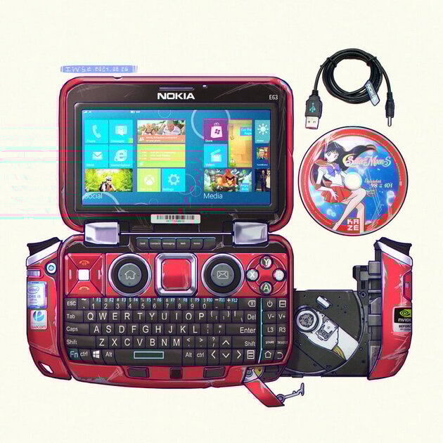 Микро-ноут в стиле Nokia E63