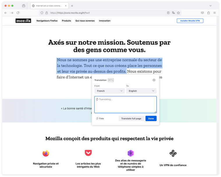 Mozilla выпустила Firefox 130: генератор сложных паролей и перевод части текста