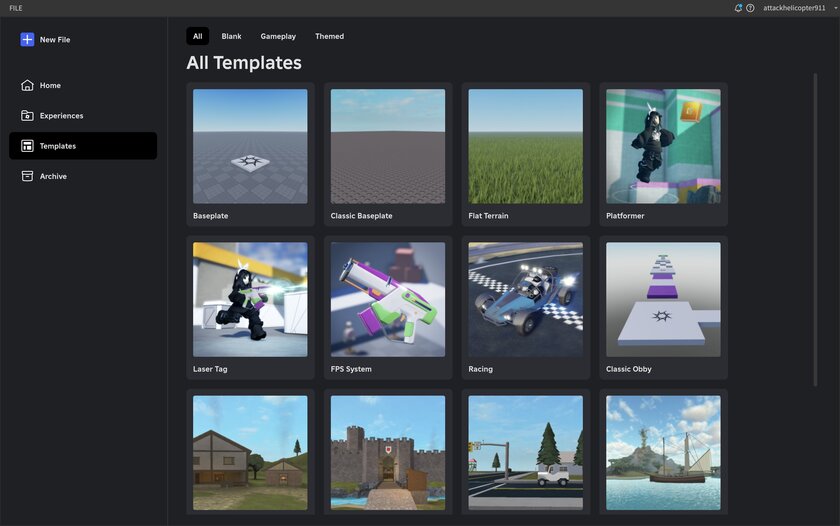 Как вам новый интерфейс Roblox Studio? Новые шаблоны 🔥