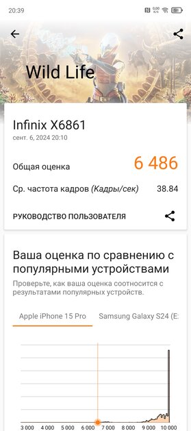 Создан в кооперации с GoPro. Обзор Infinix ZERO 40 5G — Производительность. 3