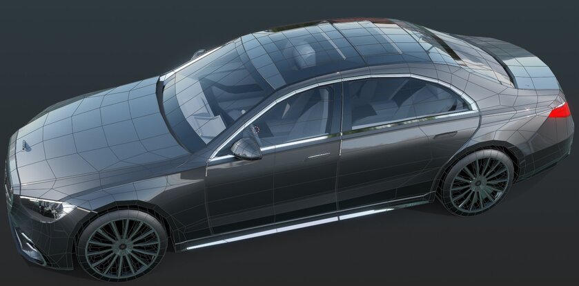 Геймер собрал фотореалистичную модель Mercedes-Benz S500 W223 для гонки в Roblox