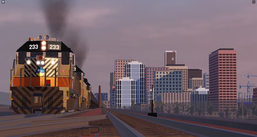 Геймер показал свой новый симулятор поезда в Roblox: с огромной картой, перепадами высоты и не только