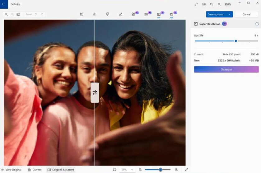 Paint мощно прокачали с помощью ИИ. Теперь редактор умеет, как Photoshop