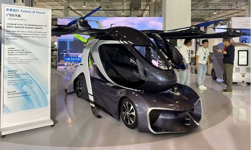 Chery показала собственный летающий электрокар: он состоит из трёх отдельных элементов