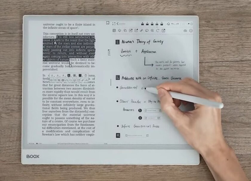Представлен Onyx BOOX Note Max — большой планшет с экраном E Ink для письма и не только