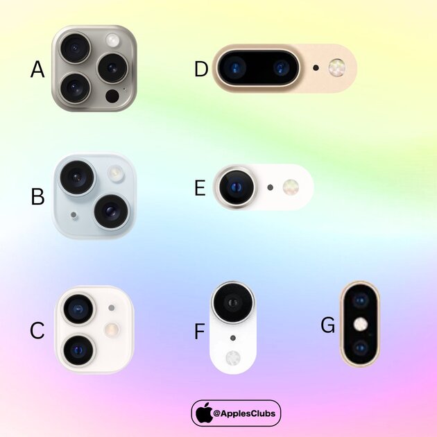 Пора выбрать самый удачный дизайн камер в iPhone