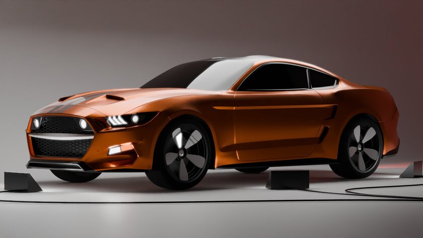 Фанат собрал в Blender фотореалистичную модель Ford Mustang для Roblox. Заметили ошибки?
