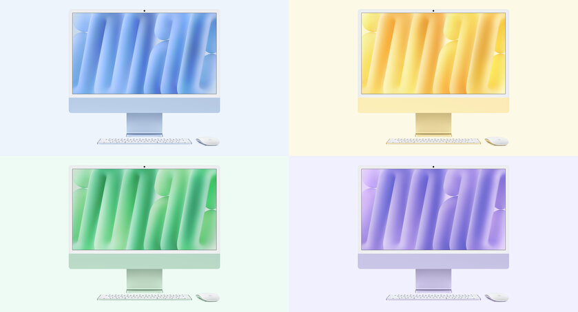 Присмотритесь — Apple зашифровала слово в обоях для новых iMac