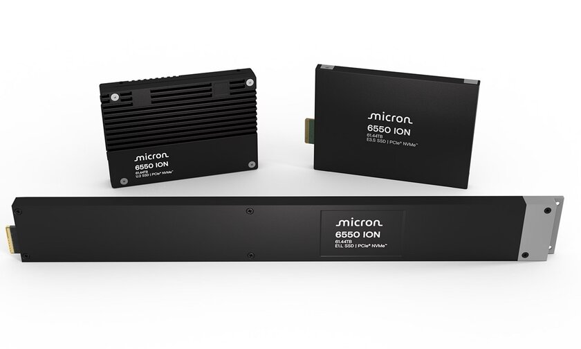 Micron представила самый быстрый SSD на 60 ТБ для дата-центров и первый с интерфейсом PCIe Gen5