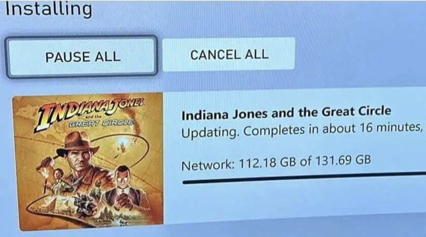 Игру Indiana Jones and the Great Circle уже можно предзагрузить: она весит 130 ГБ