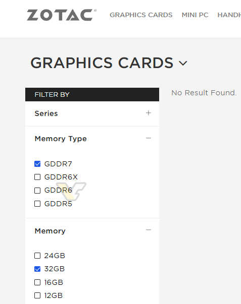 RTX 5090 получит всего 32 ГБ видеопамяти: это случайно подтвердила Zotac