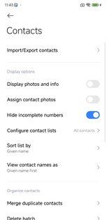 Xiaomi Контакты и вызовы 16.6.5.10. Скриншот 5