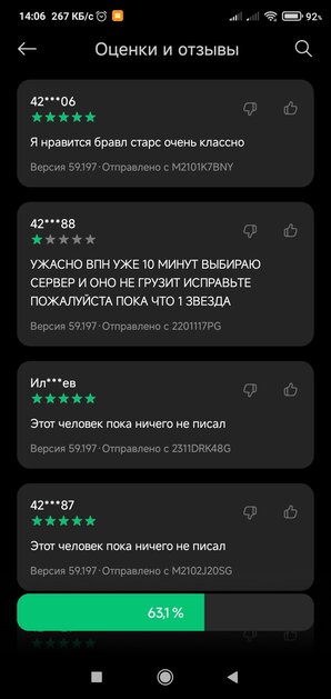 Суперцел обязательно сделает чтобы все сервера \/₽Н работали, им же нужно 5 звезд на гетапсе