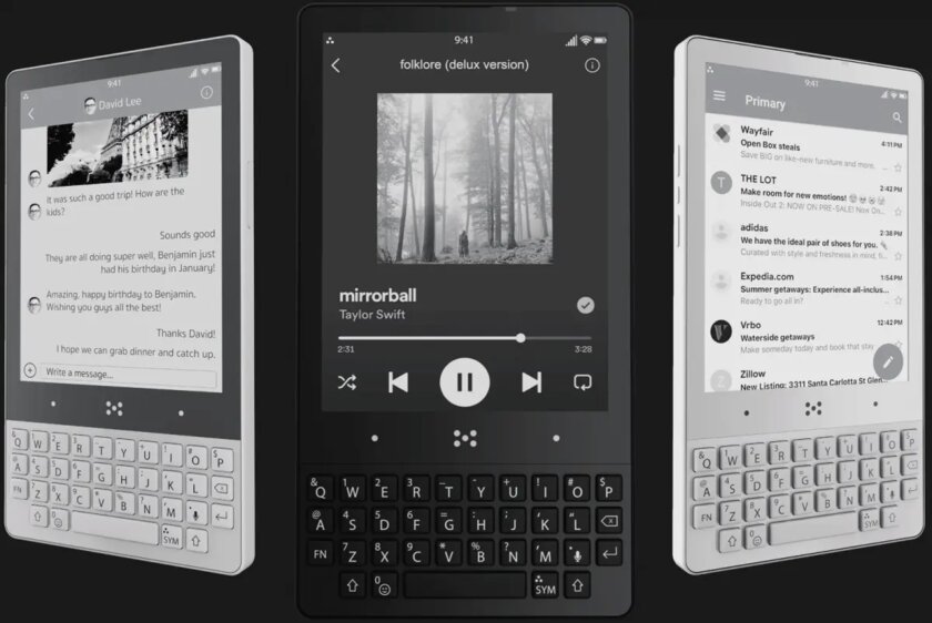 Смартфон Minimal Phone с экраном E Ink и QWERTY-клавиатурой поступил в продажу