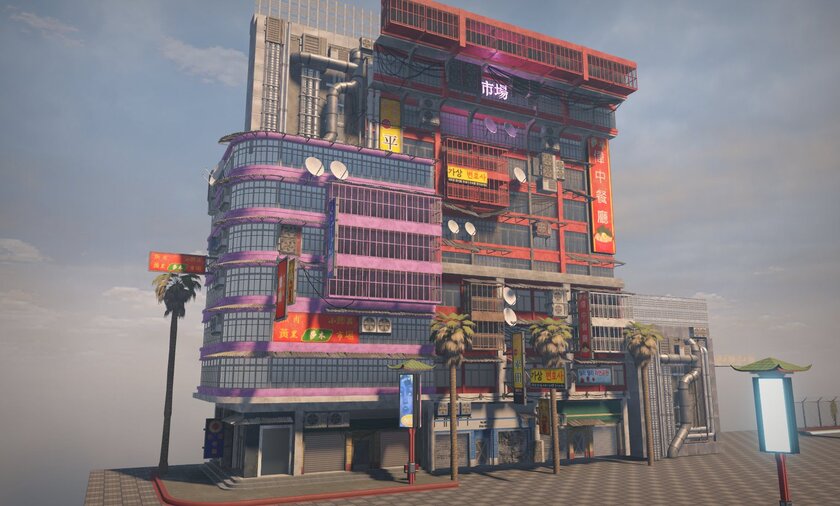 Геймер постепенно воссоздаёт карту из Cyberpunk 2077 в Roblox