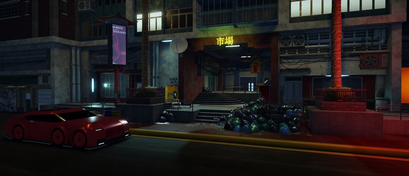 Геймер постепенно воссоздаёт карту из Cyberpunk 2077 в Roblox