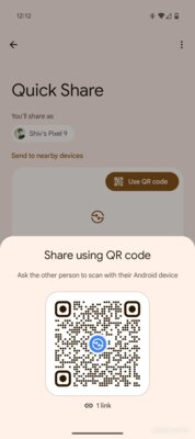 Google будет отдавать предпочтение QR-коду при обмене данными через Quick Share