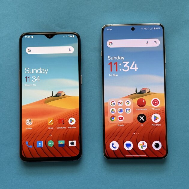 Блогер сравнил дизайн интерфейса OxygenOS 11 и OxygenOS 15: разница внушительная