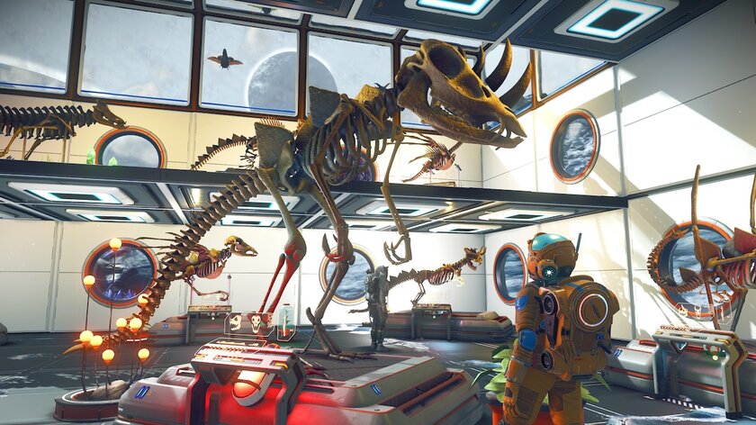 No Man's Sky получила крупный апдейт с археологией: можно создать свой музей динозавров