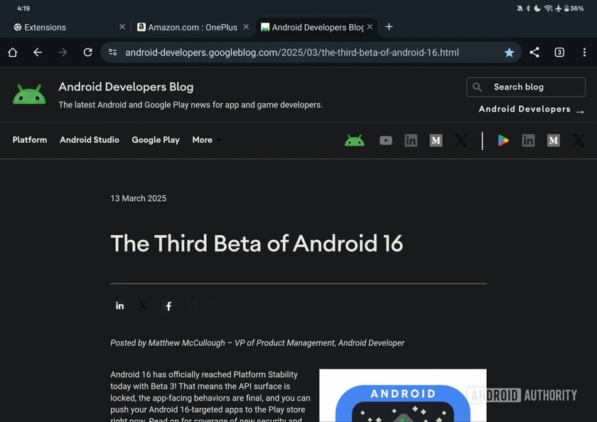 Новый Chrome для Android с поддержкой расширений: вот как работает c uBlock Origin и Dark Reader