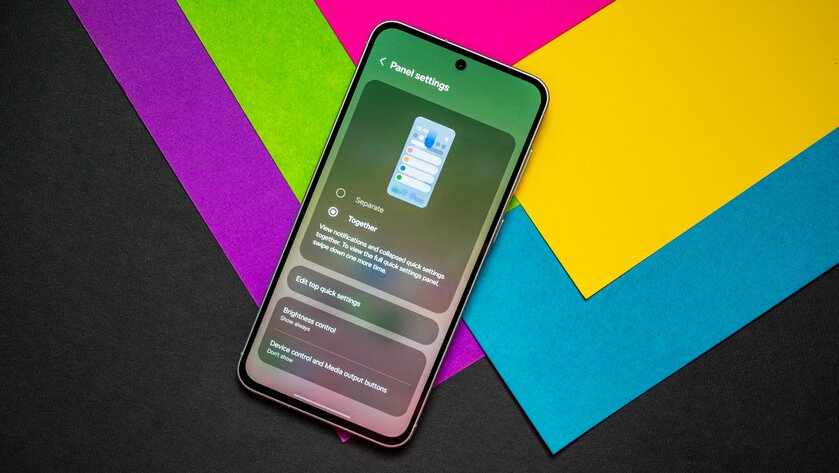 Обзор прошивки One UI 7 от Samsung — это просто новая эра в ПО для смартфонов и планшетов — One UI 7 теперь с разделенной панелью уведомлений. 3