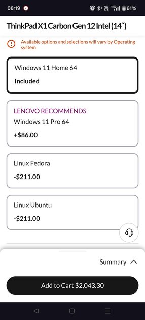 Lenovo начала поставлять ThinkPad с предустановленной Fedora 👀