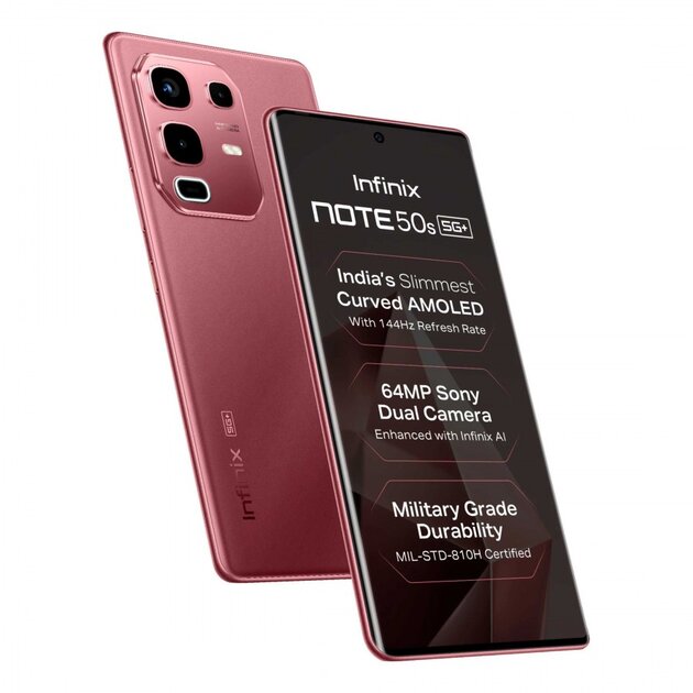 Этот смартфон пахнет: Infinix выпустила Note 50s 5G+