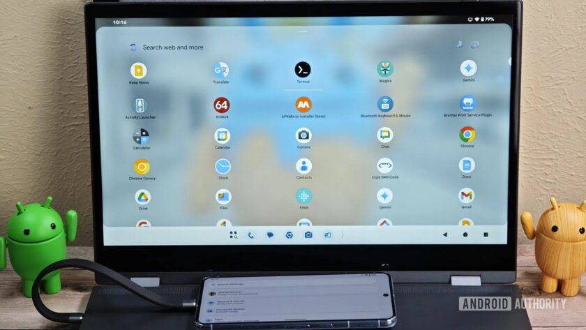 Google создаёт аналог Samsung DeX — первый взгляд на новый режим рабочего стола Android