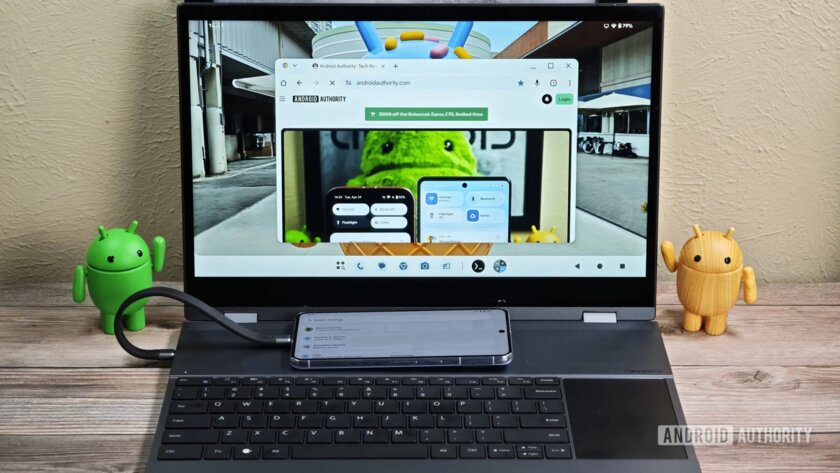Google создаёт аналог Samsung DeX — первый взгляд на новый режим рабочего стола Android