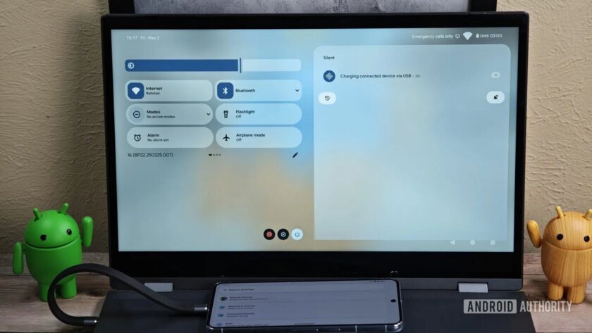 Google создаёт аналог Samsung DeX — первый взгляд на новый режим рабочего стола Android