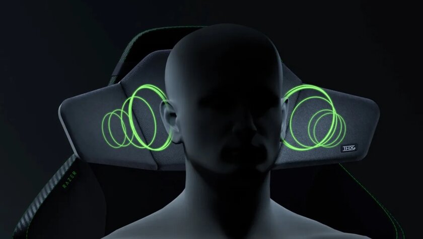 Razer представила подголовник-колонку: её можно разместить на геймерском кресле