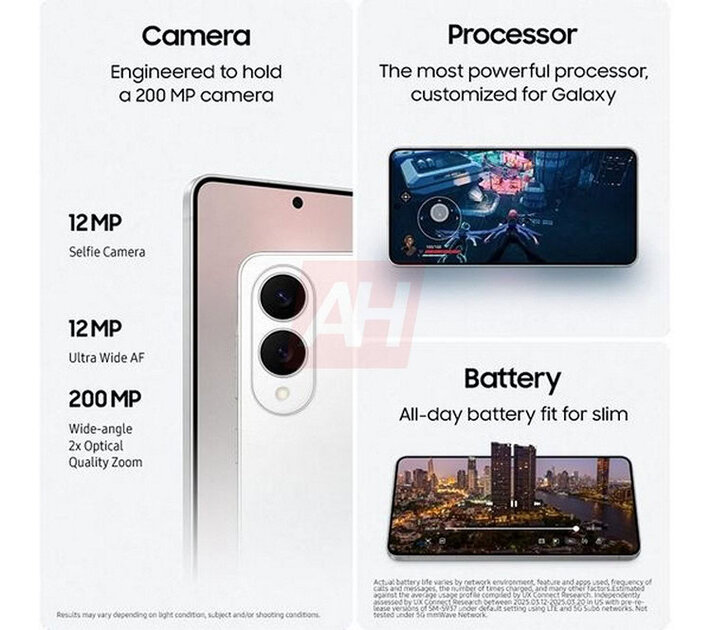 В сеть слили маркетинговые материалы Galaxy S25 Edge: батареи хватит на сутки