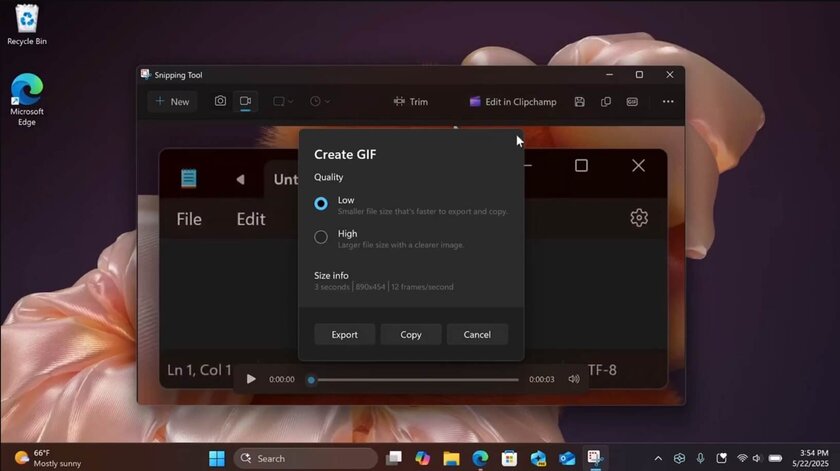 В Windows 11 появилась функция для создания GIF-анимации: как выглядит