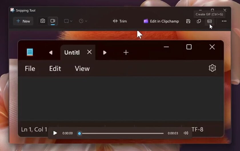 В Windows 11 появилась функция для создания GIF-анимации: как выглядит