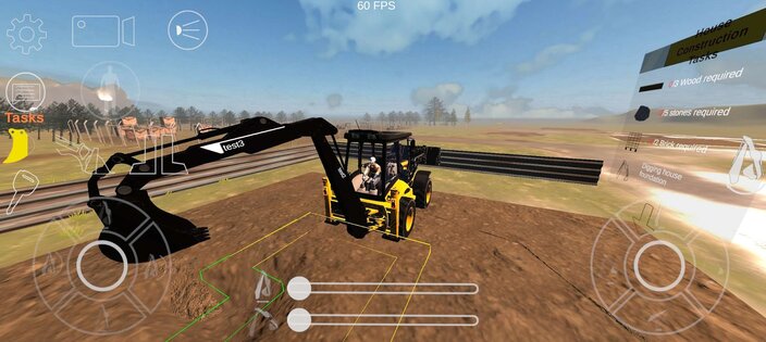 Excavator Backhoe Construction 0.13. Скриншот 3
