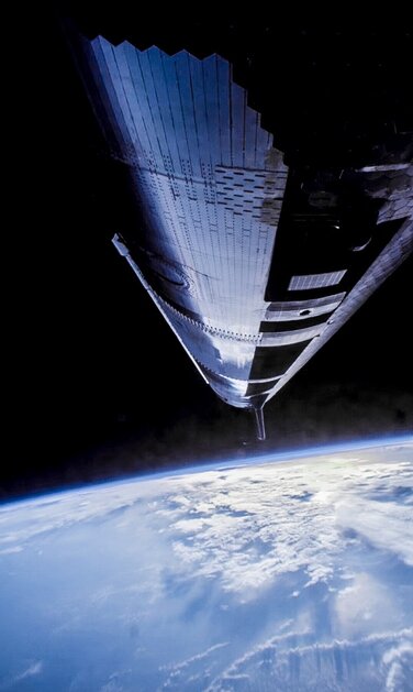 Такого вы точно не видели! Фото и видео полёта ракеты Starship из двигательного отсека