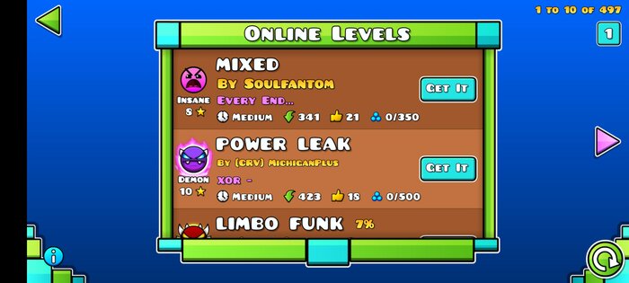 FREERATEV3 — ПРИВАТНЫЙ СЕРВЕР GEOMETRY DASH 2.2.143. Скриншот 3