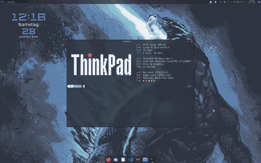 Безумно стильный Arch Linux-десктоп!