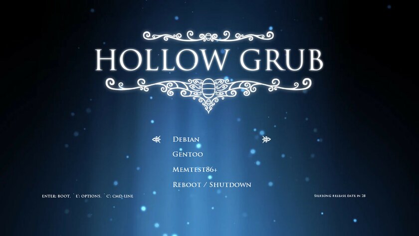 Геймер создал безумно красивые темы загрузчика Linux для фанатов Hollow Knight