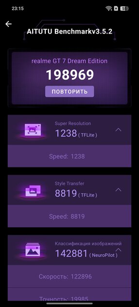 Богато, стильно и с шильдиком Aston Martin: обзор realme GT 7 Dream Edition — Производительность и тесты. 4