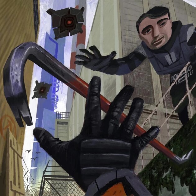 Фанат Half-Life 2 изобразил ключевых персонажей в своем фирменном стиле