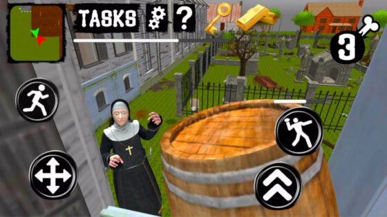 Nun Neighbor Escape. Скриншот 2