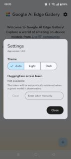 Google AI Edge Gallery 1.3. Скриншот 3