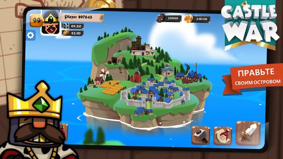 Castle War: Idle Island 1.9.29. Скриншот 1