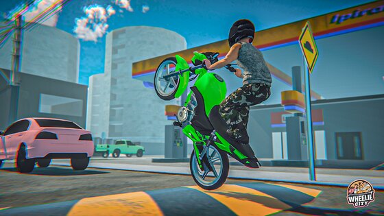 Wheelie City: Motorcycle Stunt 1.4.132. Скриншот 3