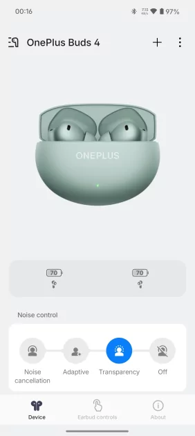 Шумодав в этих наушниках — это просто зверь. Обзор OnePlus Buds 4 и сравнение с предшественниками — Программное обеспечение и функции. 2