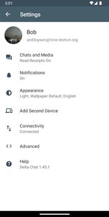 Delta Chat 2.22.0. Скриншот 4