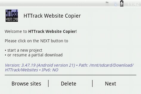 HTTrack Website Copier 3.49.02.63. Скриншот 1
